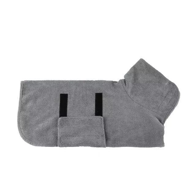 Absorberande Hundbadrock – Mjuk & Justerbar Torkrock för Hundar (XS–XL)