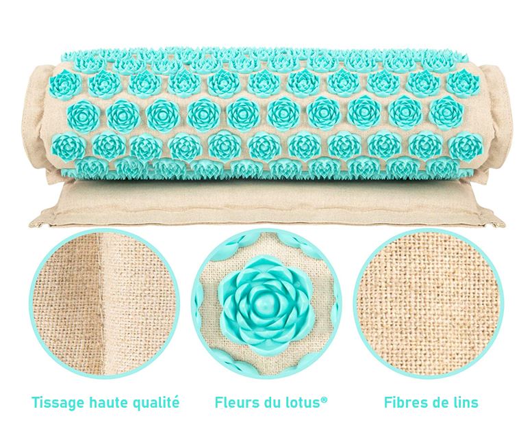Akupressurmatta för naturlig smärtlindring och avslappning – komplett wellness-kit
