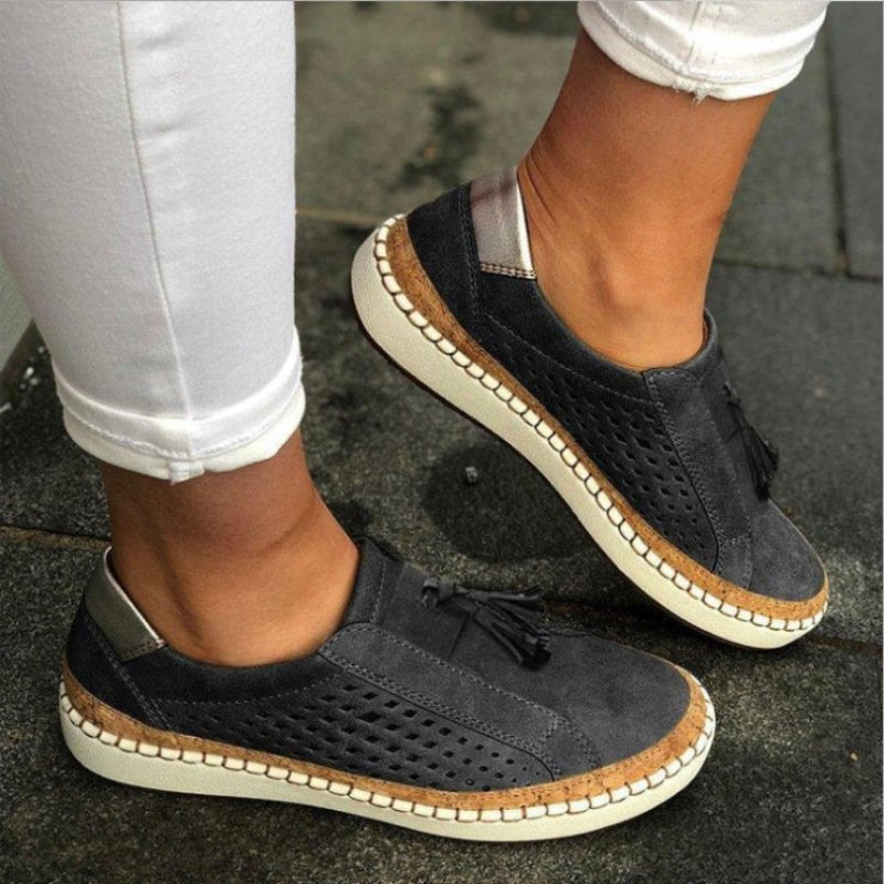 Gröna slip-on sneakers för dam – Bekväma och trendiga vardagsskor