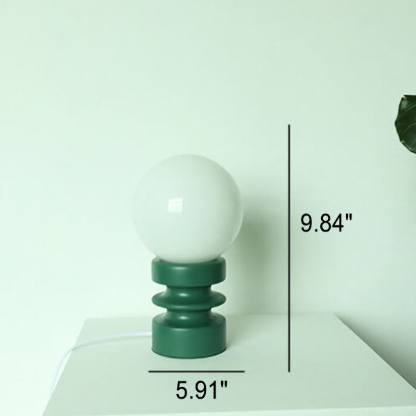 Vintage Orange Bordslampa i Glas – Retro Belysning med Tidlös Stil – Perfekt för Sovrum, Vardagsrum & Arbetsrum
