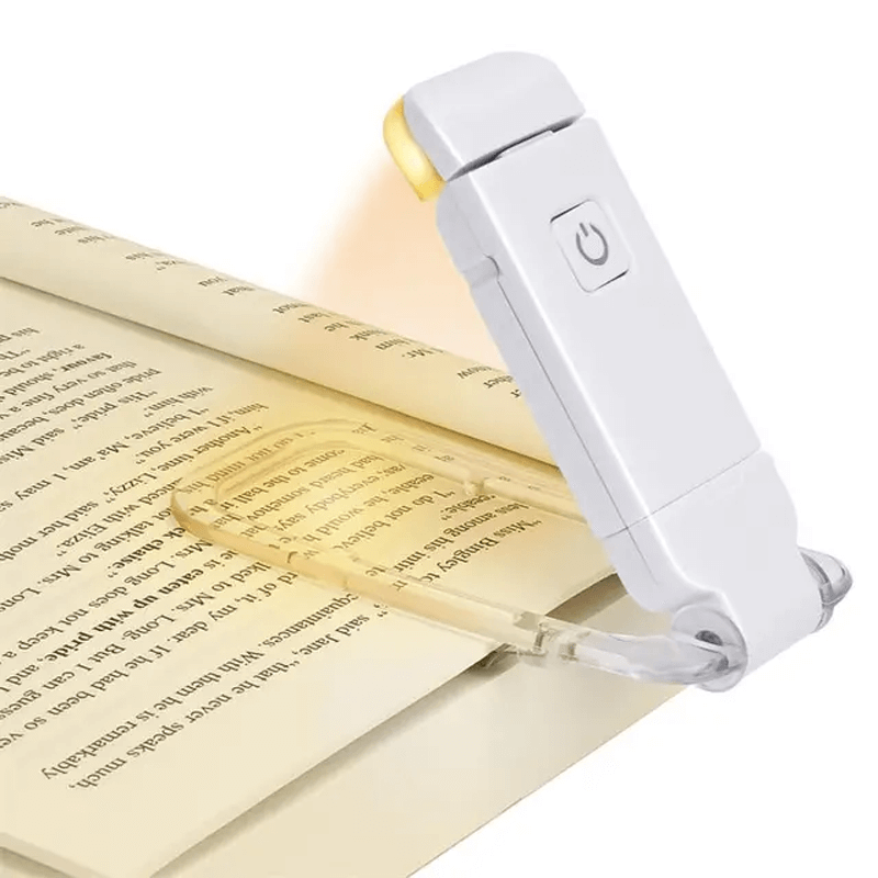USB Uppladdningsbar Klämbar Boklampa – Justerbar Läsbelysning med 3 Ljustemperaturer och Flexibel Arm