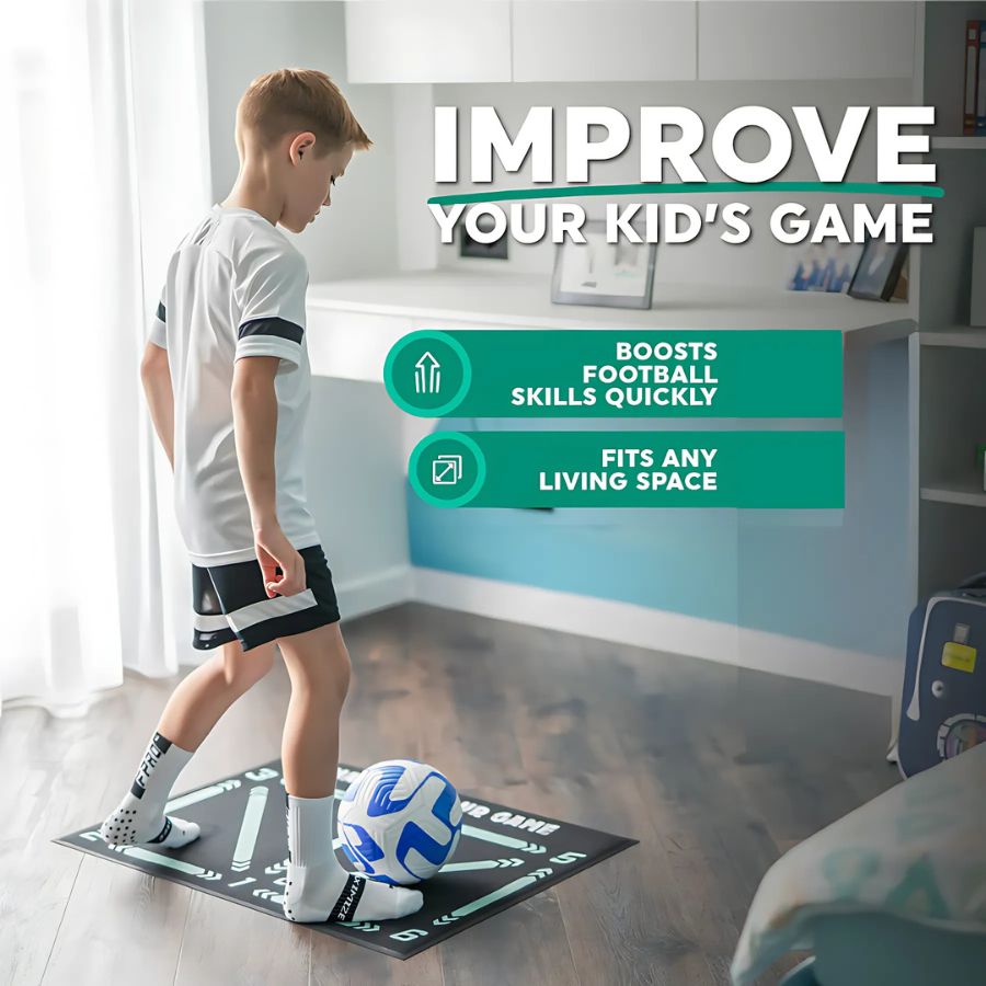 Football Pro träningsmatta – förbättra din teknik hemma på 2x2 meter