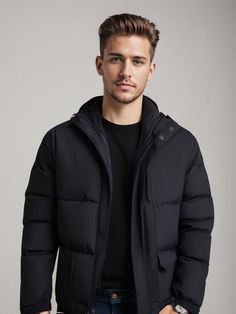 Vinterjacka med Huva – Vattentät & Varm Jacka för Kallt Väder i Oversize Stil | S–3XL