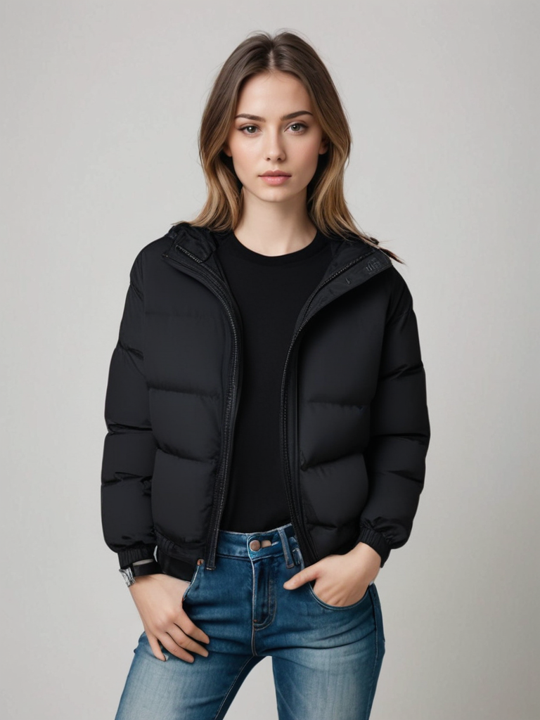 Vinterjacka med Huva – Vattentät & Varm Jacka för Kallt Väder i Oversize Stil | S–3XL