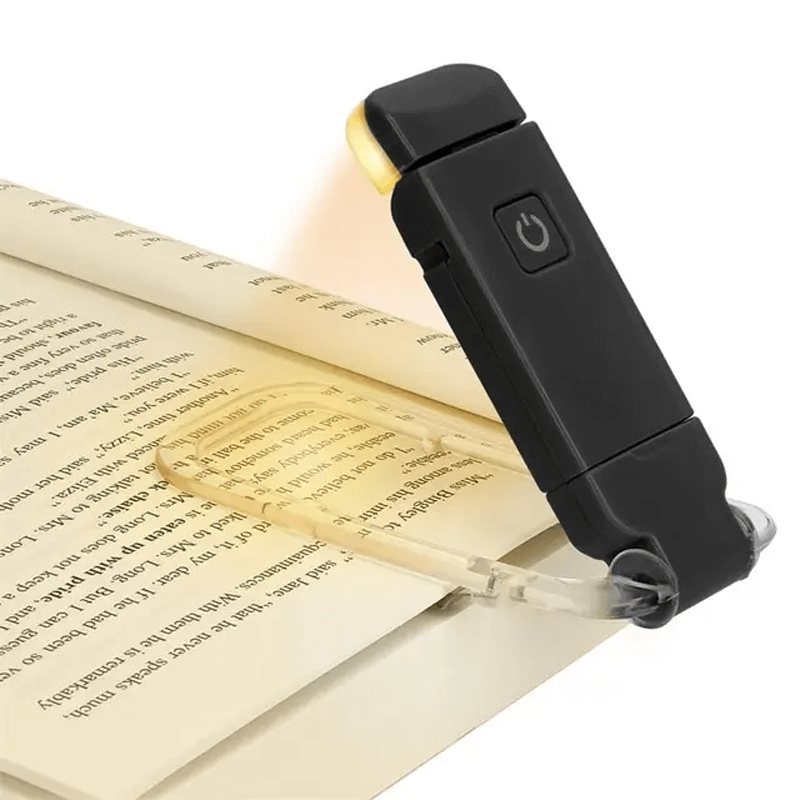 USB Uppladdningsbar Klämbar Boklampa – Justerbar Läsbelysning med 3 Ljustemperaturer och Flexibel Arm