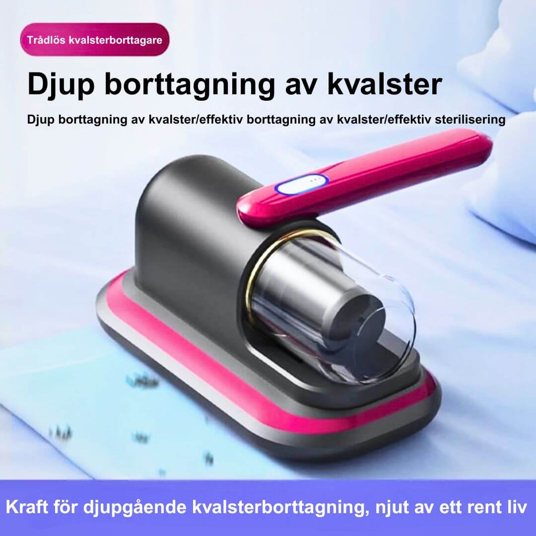 PureVac - 10kPa Sladdlös Handhållen Dammsugare för Madrass och Kvalster