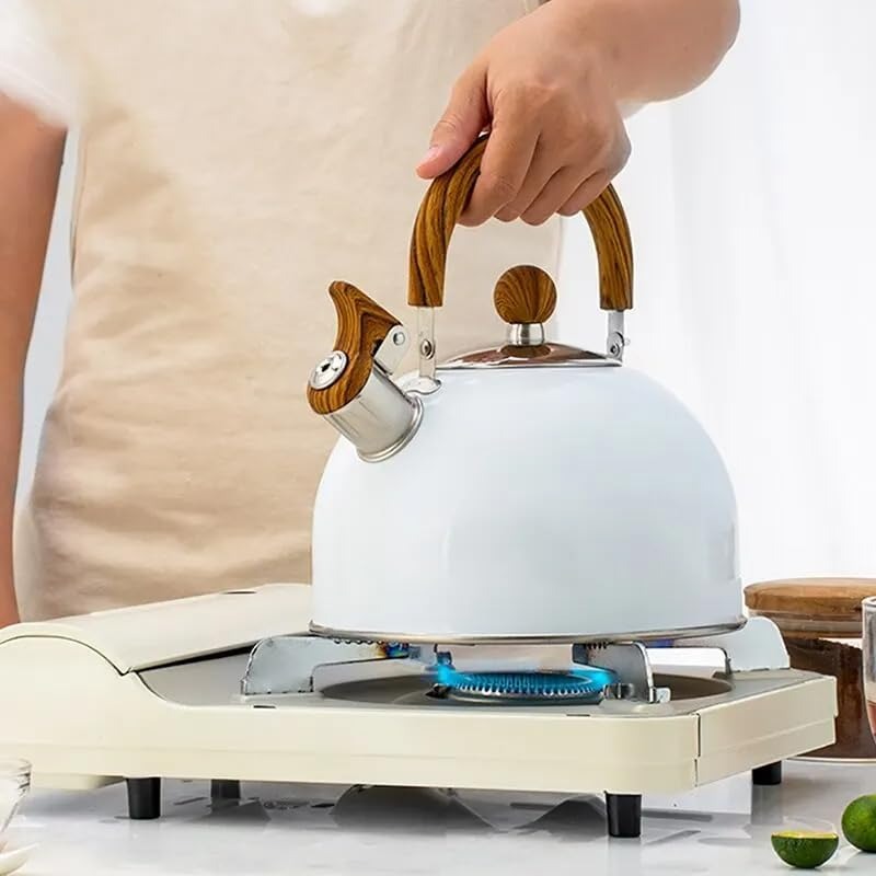 Rostfri vattenkokare med visselpipa – 2,5 L & 3 L, induktionsvänlig
