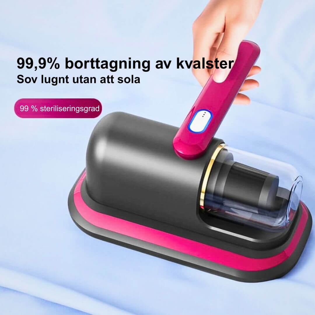 PureVac - 10kPa Sladdlös Handhållen Dammsugare för Madrass och Kvalster