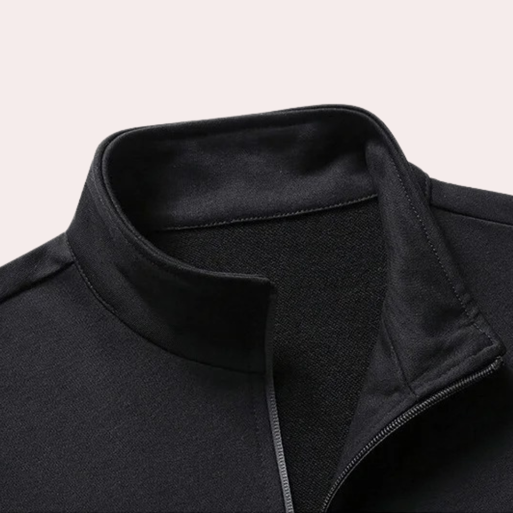 Träningsset för Herr – Andningsbart 2-delat Set med Dragkedja & Fickor | Komfort & Stil i S–6XL