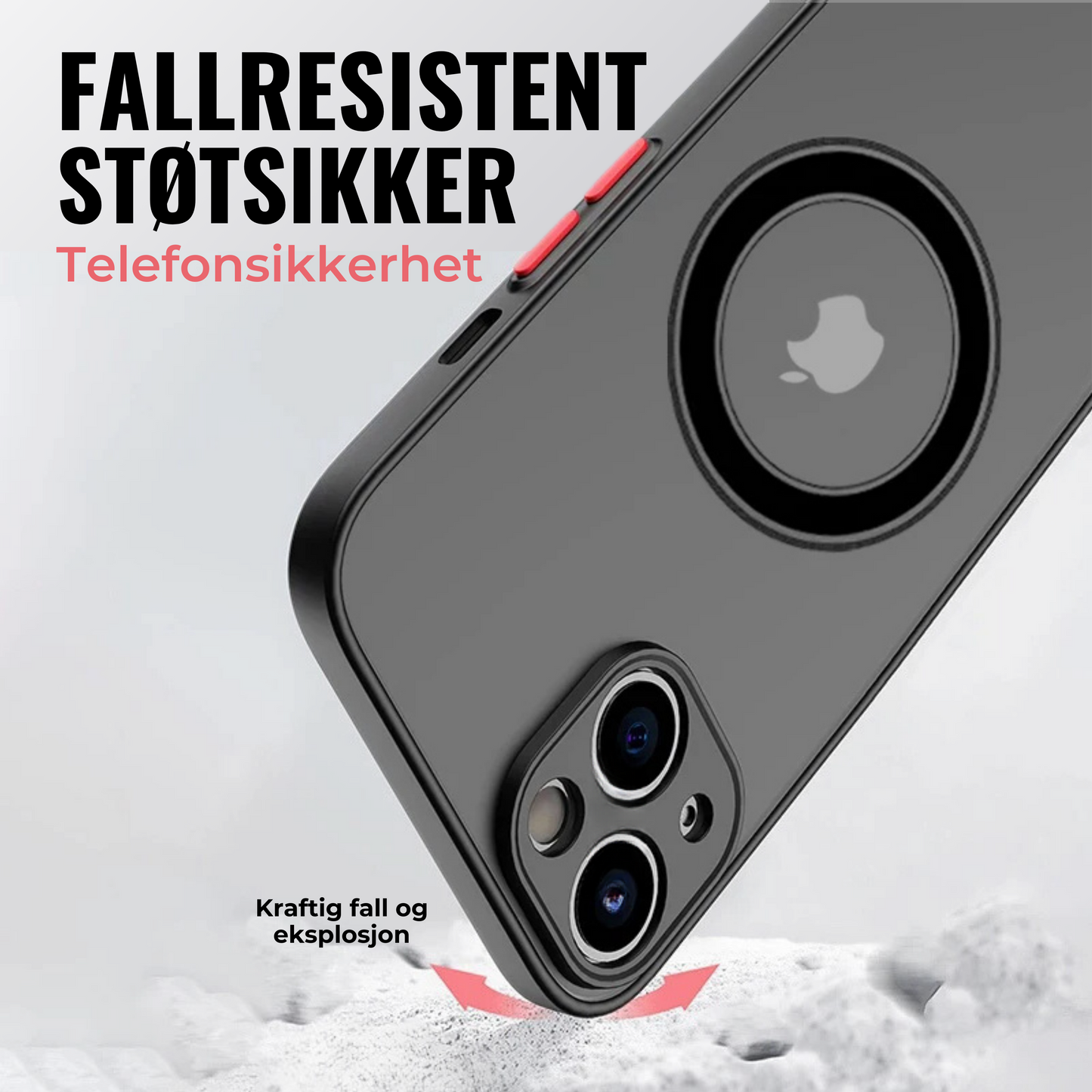 iPhone MagSafe Kompatibelt Skal – Militärklassad Allroundskydd med Premiumdesign