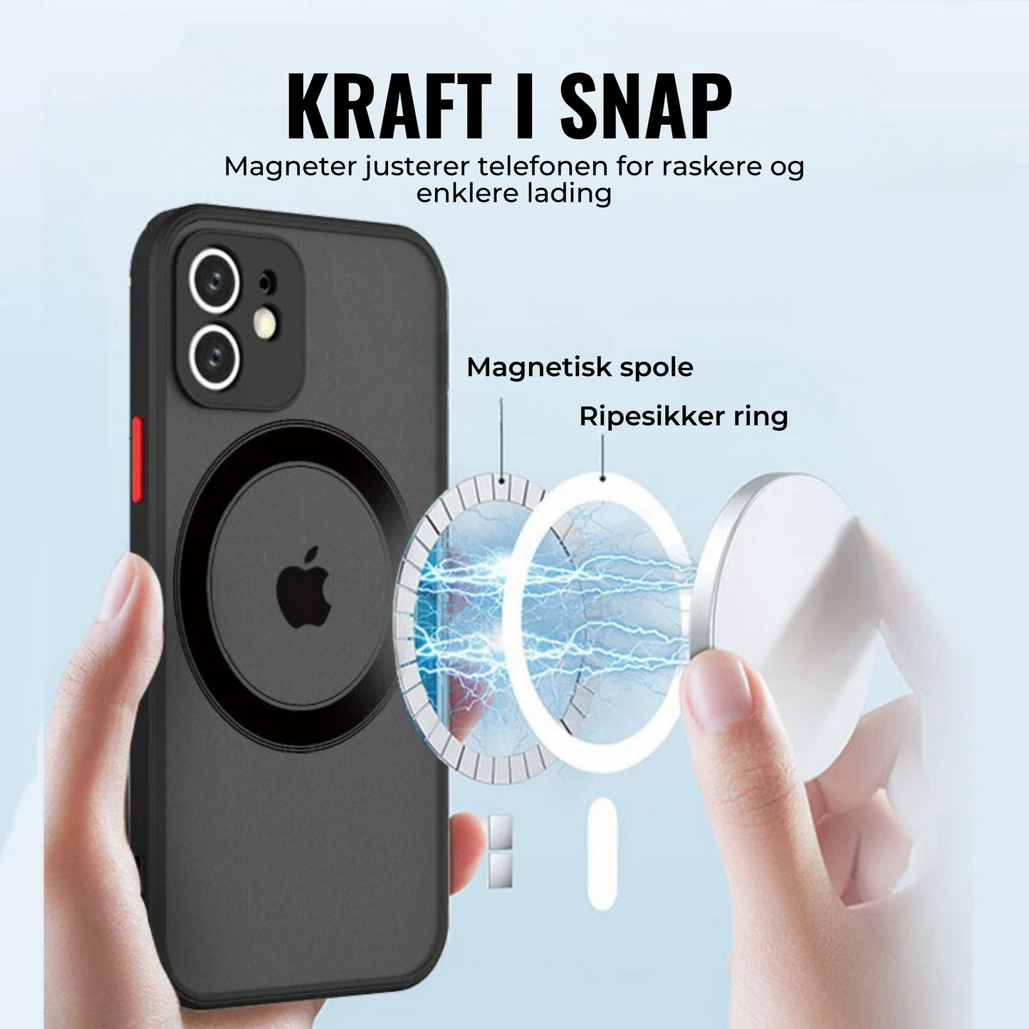 iPhone MagSafe Kompatibelt Skal – Militärklassad Allroundskydd med Premiumdesign