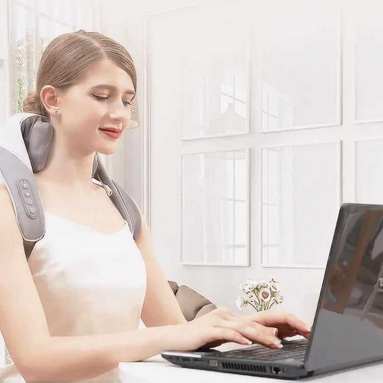 Ultra Tranquility Nack- och Axelmassageapparat med Värme – Portabel Smärtlindring i Premiumklass