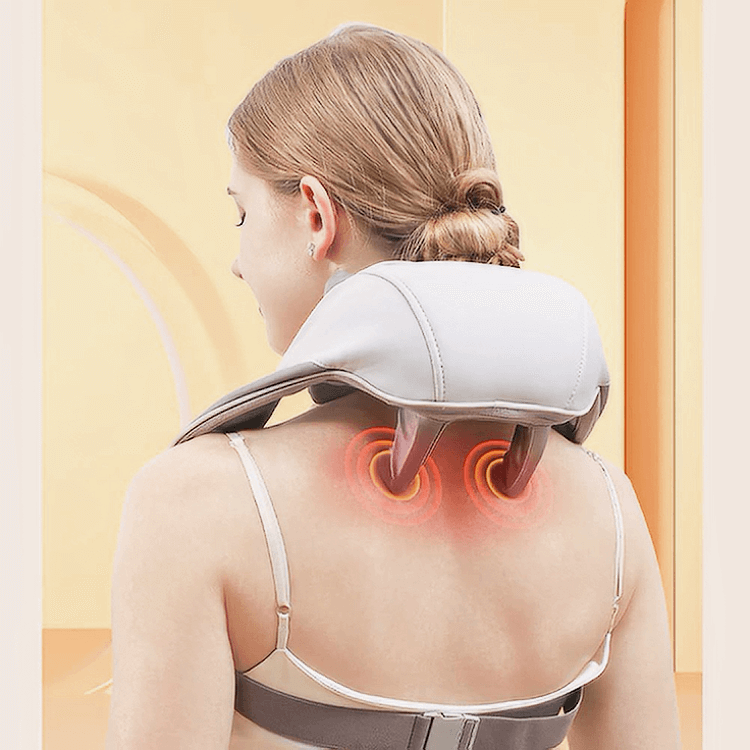 Ultra Tranquility Nack- och Axelmassageapparat med Värme – Portabel Smärtlindring i Premiumklass