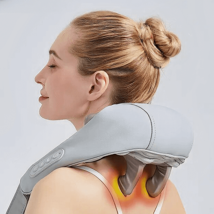 Ultra Tranquility Nack- och Axelmassageapparat med Värme – Portabel Smärtlindring i Premiumklass