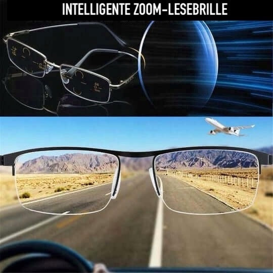Progressiva Glasögon med Fotokromatiska Ljusfilter – Multifokal Läs- och Körglasögon mot Blått Ljus & UV | Unisex