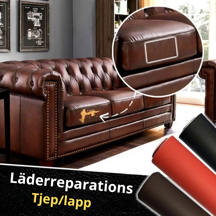 FixLeather - Självhäftande Läderreparationsplåster - Återställ Dina Möbler Enkelt och Billigt