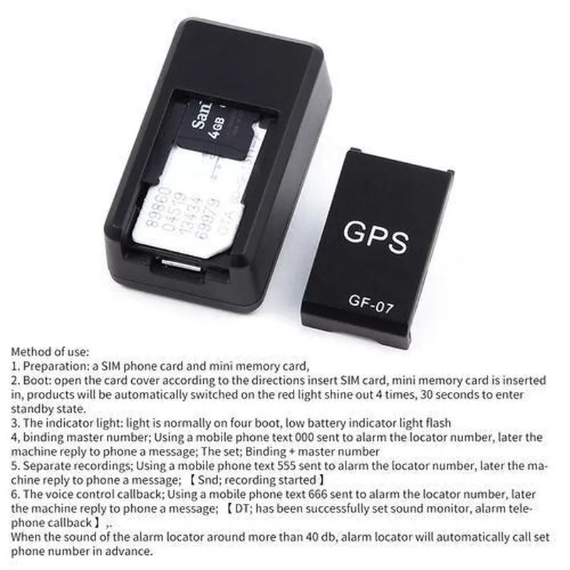 Magnetisk Mini GPS-spårare för Global Användning