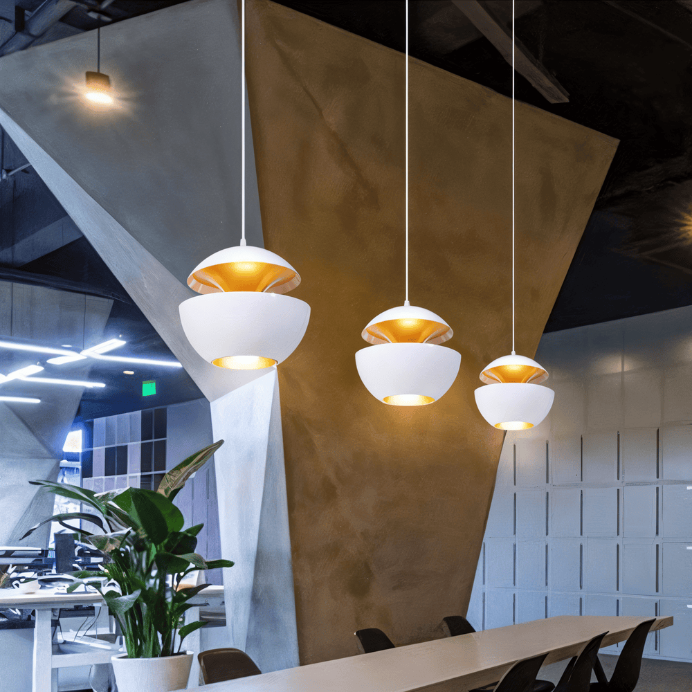 Apple Hängande Lampa - Svartvit Solhängande Lampa - Konstnärlig E27 Hängande Lampa