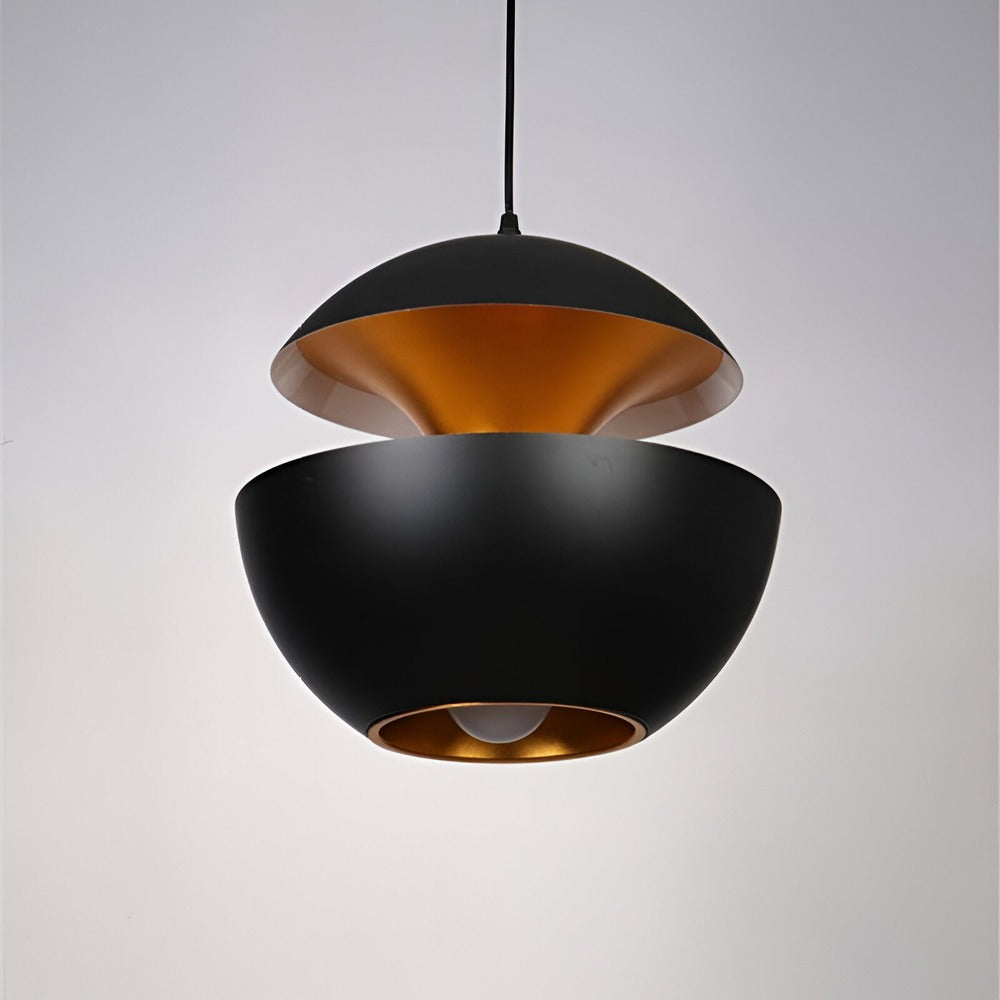 Apple Hängande Lampa - Svartvit Solhängande Lampa - Konstnärlig E27 Hängande Lampa