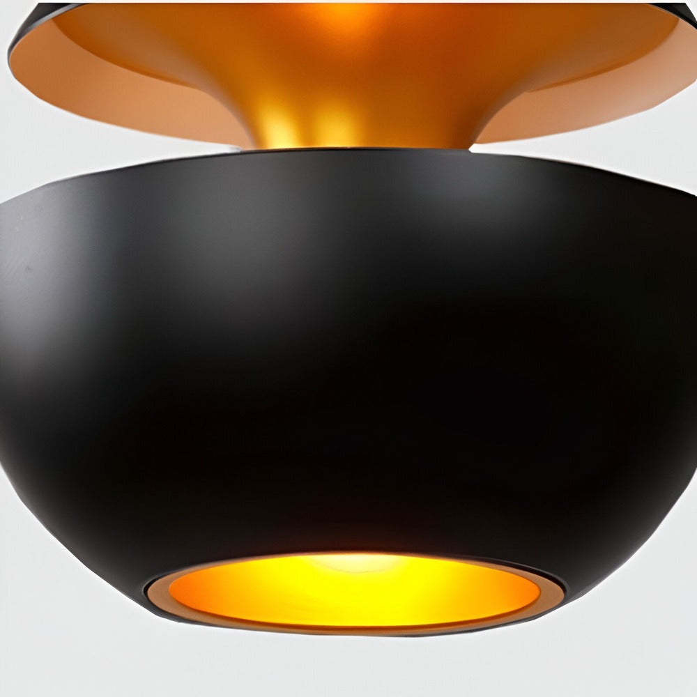 Apple Hängande Lampa - Svartvit Solhängande Lampa - Konstnärlig E27 Hängande Lampa
