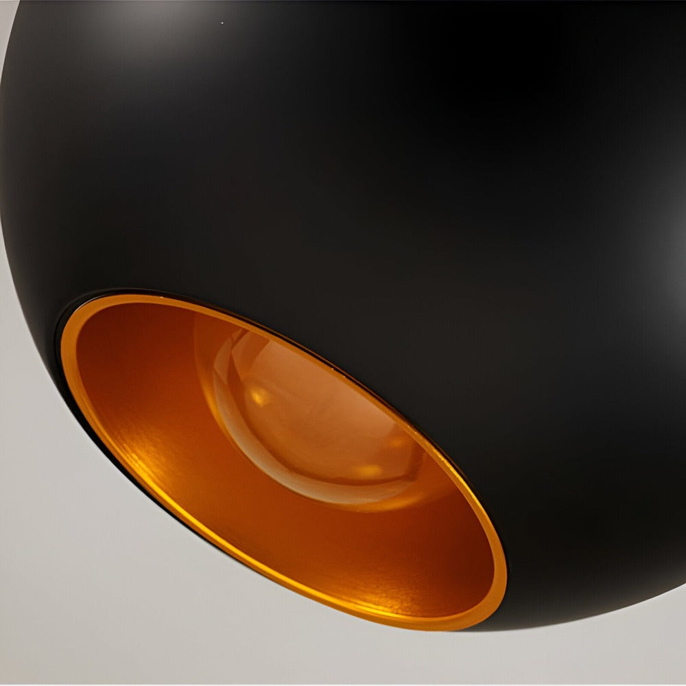 Apple Hängande Lampa - Svartvit Solhängande Lampa - Konstnärlig E27 Hängande Lampa