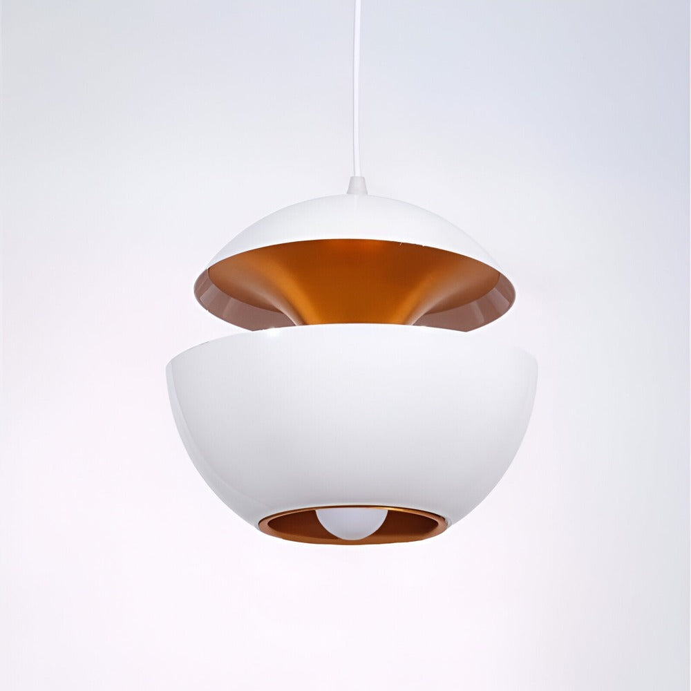 Apple Hängande Lampa - Svartvit Solhängande Lampa - Konstnärlig E27 Hängande Lampa