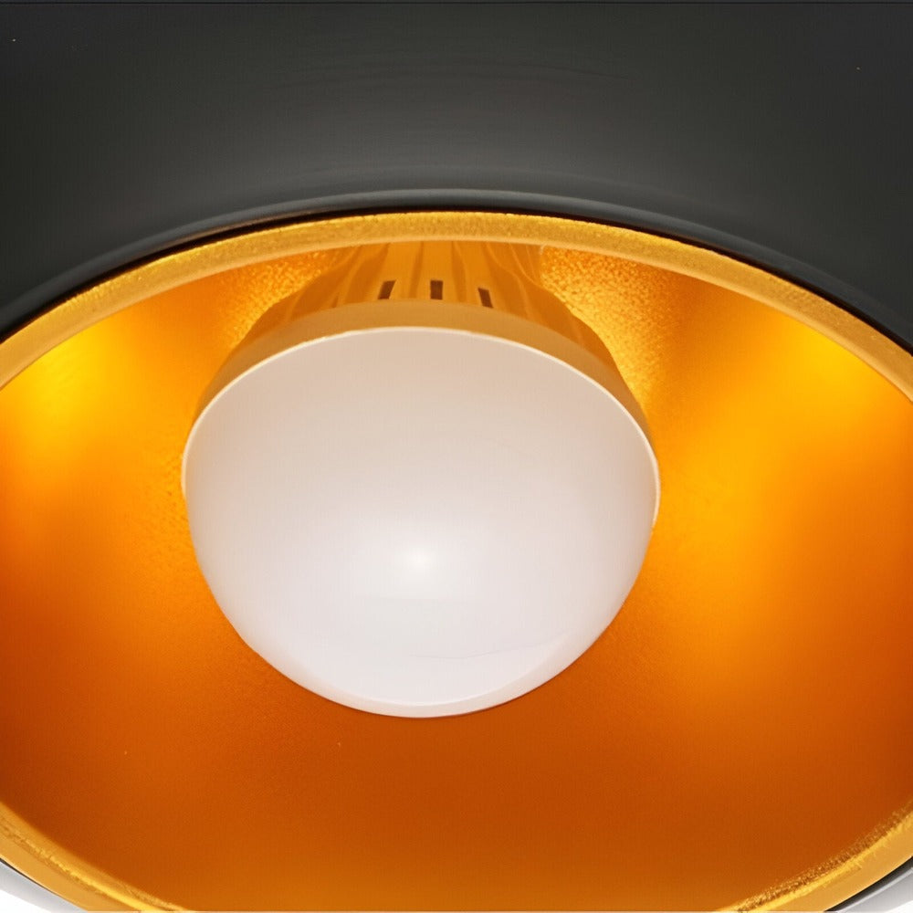 Apple Hängande Lampa - Svartvit Solhängande Lampa - Konstnärlig E27 Hängande Lampa