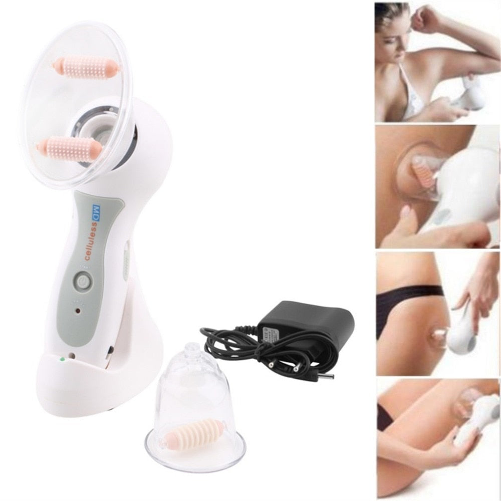 SkinSculpt Anti-Cellulit Massageapparat – Vakuum & Rullmassage för Slätare Hud | För Ben, Lår, Mage & Armar