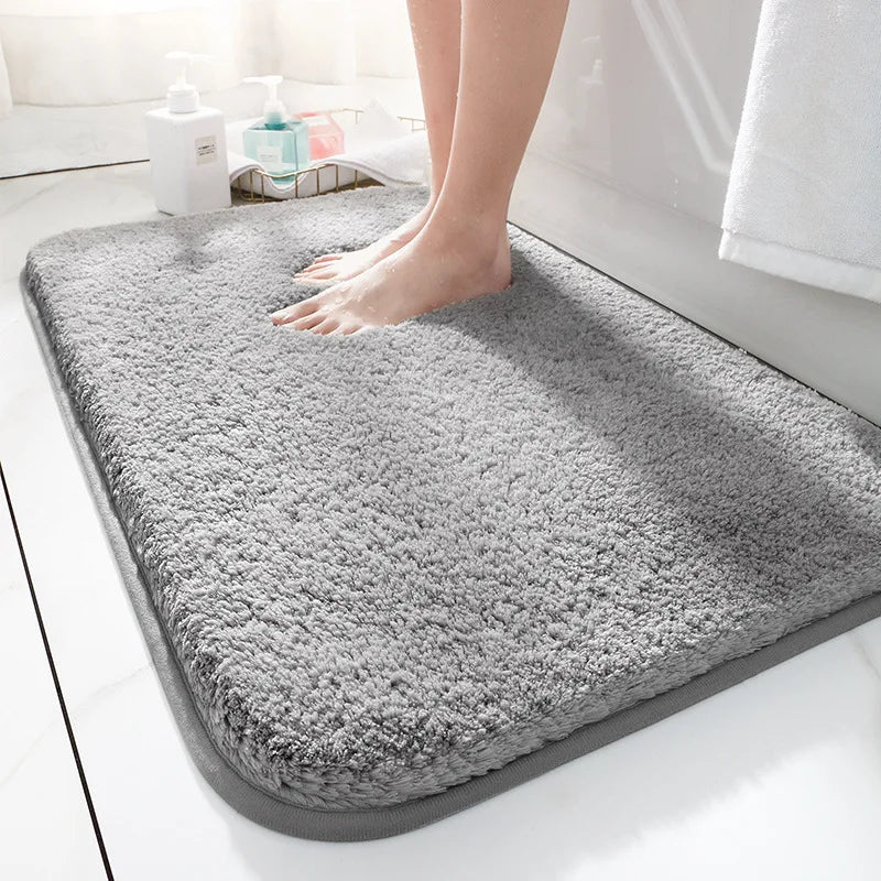 Lyxig Badrumsmatta med Extra Tjock Mikrofiber – Halkfri och Snabbtorkande