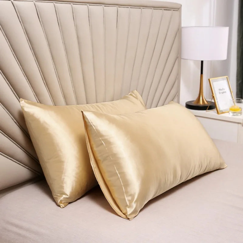 100% Mulberry Silk Pillowcase – Lyxigt Silkesörngott för Rynkfri Hud & Frizzfritt Hår