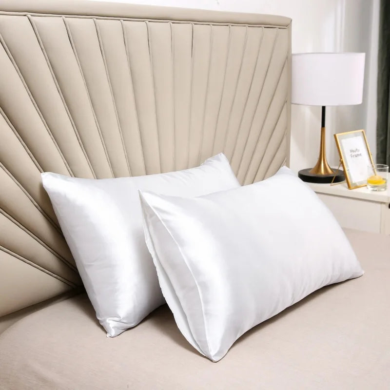 100% Mulberry Silk Pillowcase – Lyxigt Silkesörngott för Rynkfri Hud & Frizzfritt Hår