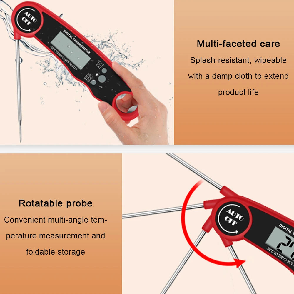 Digital Matlagningstermometer – Snabb, Exakt och Vattentålig för Kök, Grill & BBQ