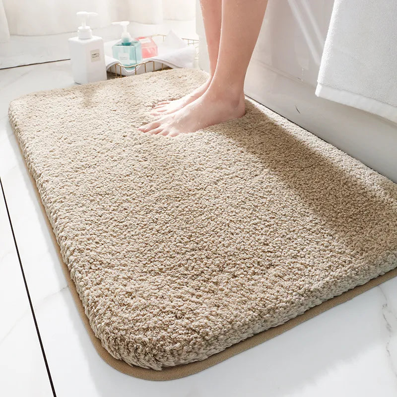 Lyxig Badrumsmatta med Extra Tjock Mikrofiber – Halkfri och Snabbtorkande