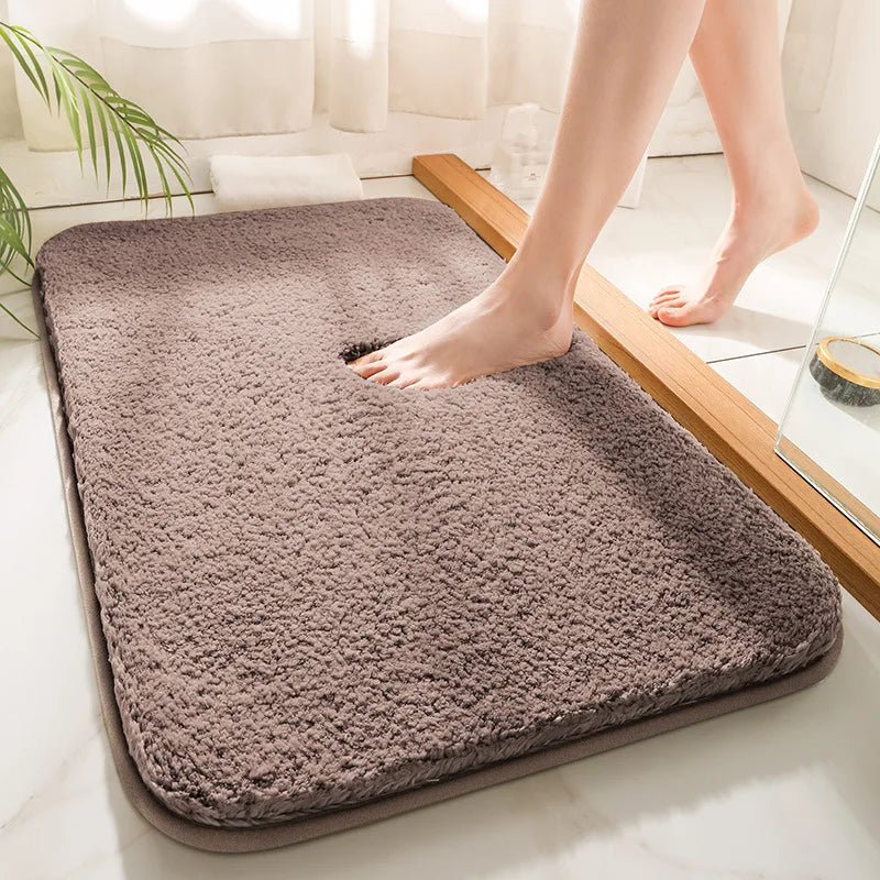 Lyxig Badrumsmatta med Extra Tjock Mikrofiber – Halkfri och Snabbtorkande