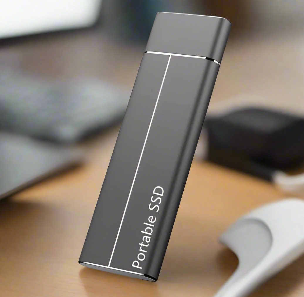 Portabel SSD Hårddisk – Upp till 30TB Lagring, 550MB/s Hastighet & USB 3.0/Type-C för PC, Mac & Android