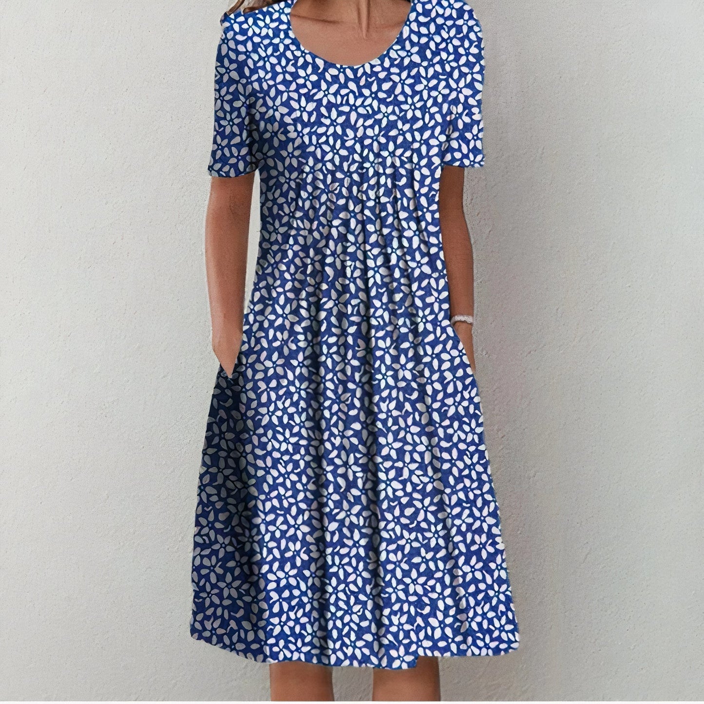 Blommig Sommarklänning för Kvinnor – Stilren, Ärmlös & Tidlös Design | Perfekt för Vår & Sommar S–3XL
