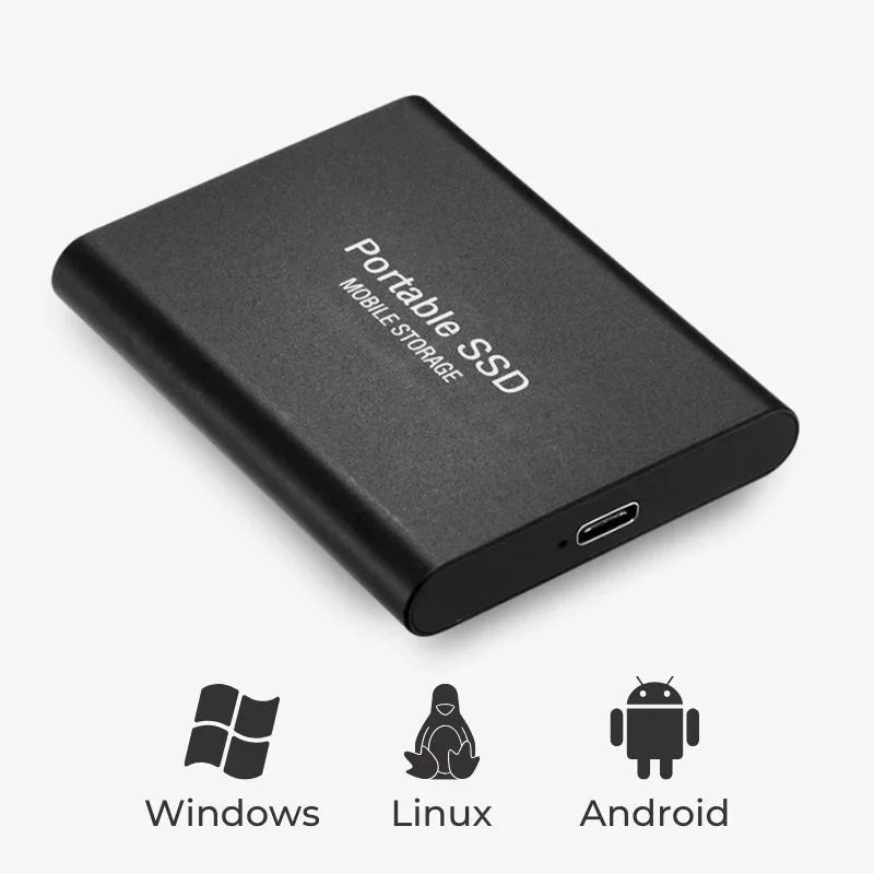 UltraDrive Extern SSD – Supersnabb och Ultraportabel Lagring för Arbete, Spel och Backup