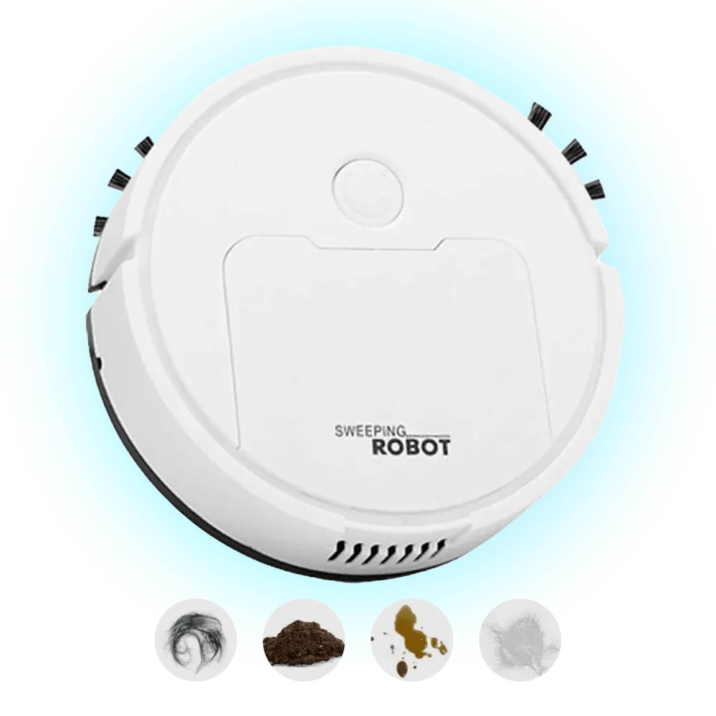 Automatisk Robotdammsugare med 3-i-1 Funktion – Sopar, Dammsuger & Moppar med Smart Navigering