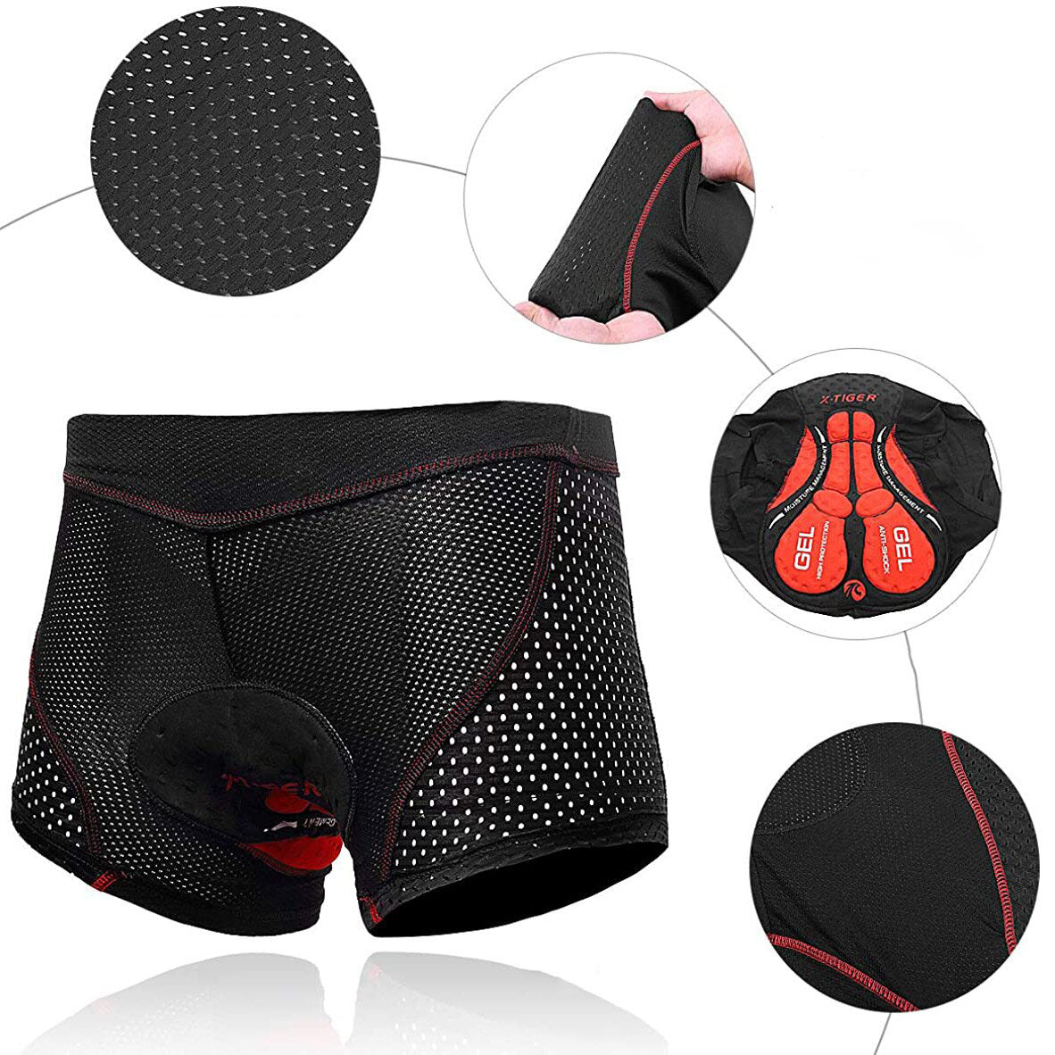 Andningsbara 5D Gel Cykelshorts för Män – Maximal Komfort och Prestanda vid Varje Tur