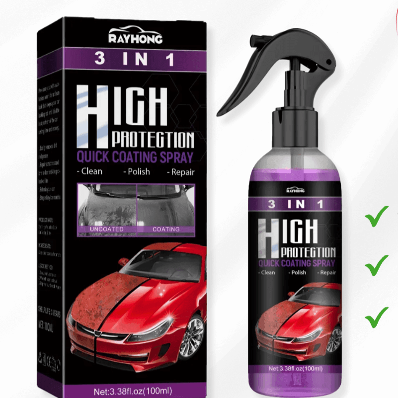 Multifunktionell bilspray – skydd, polering & glans i ett!