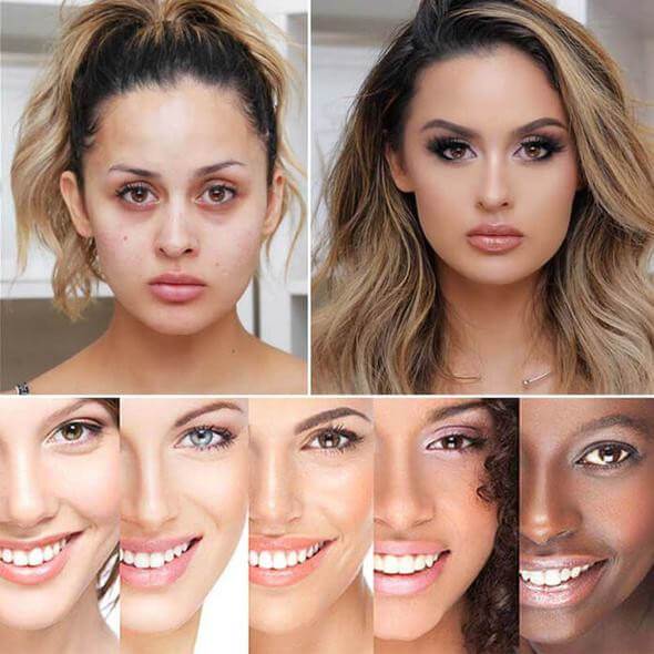 GlowBlend Foundationkräm med Svampsvamp – Felfri Täckning & Naturlig Hudvård