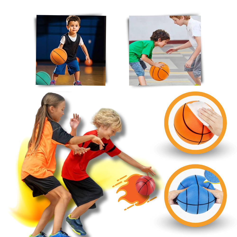 Ljudlös Basketboll för Inomhusbruk - Ultralätt & Stöttålig - Flera Färgalternativ
