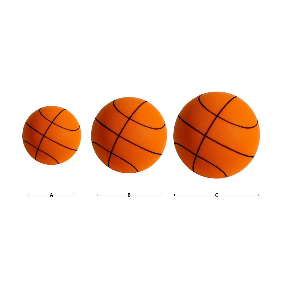 Ljudlös Basketboll för Inomhusbruk - Ultralätt & Stöttålig - Flera Färgalternativ