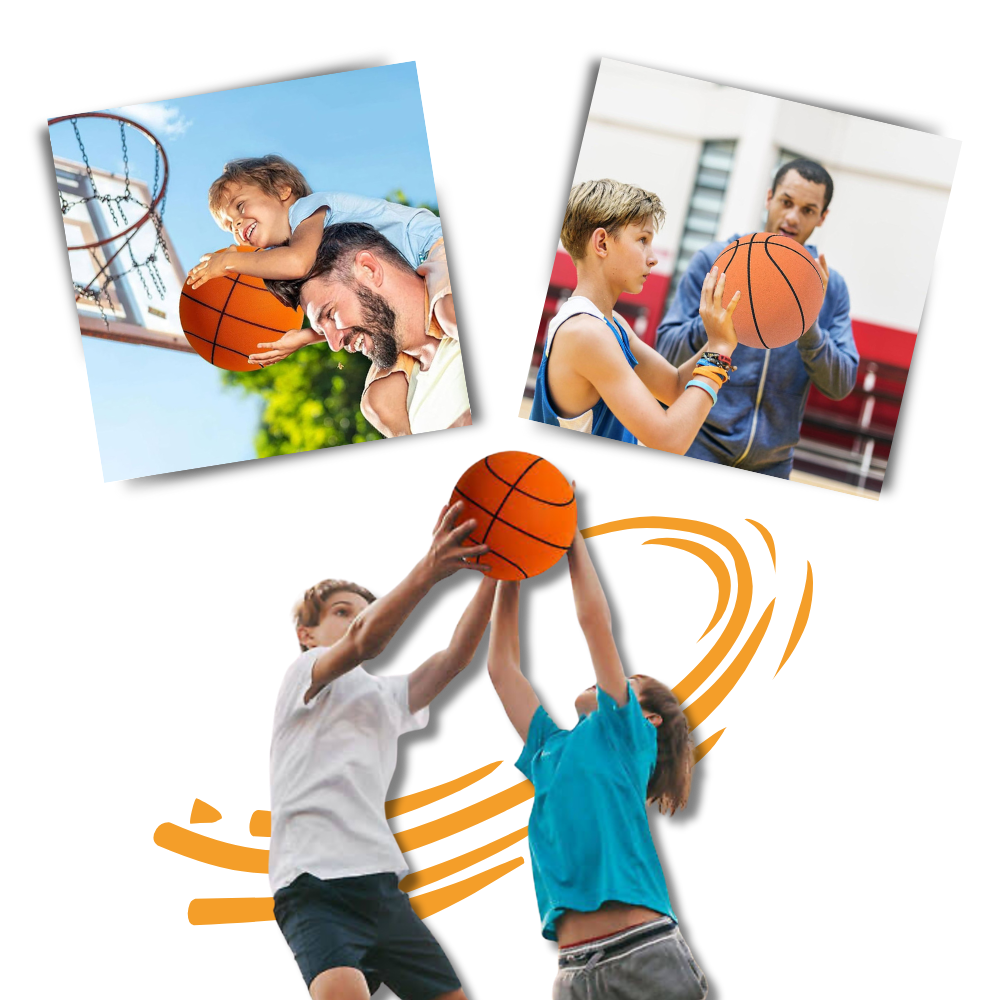Ljudlös Basketboll för Inomhusbruk - Ultralätt & Stöttålig - Flera Färgalternativ
