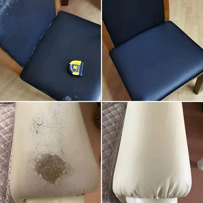 FixLeather - Självhäftande Läderreparationsplåster - Återställ Dina Möbler Enkelt och Billigt