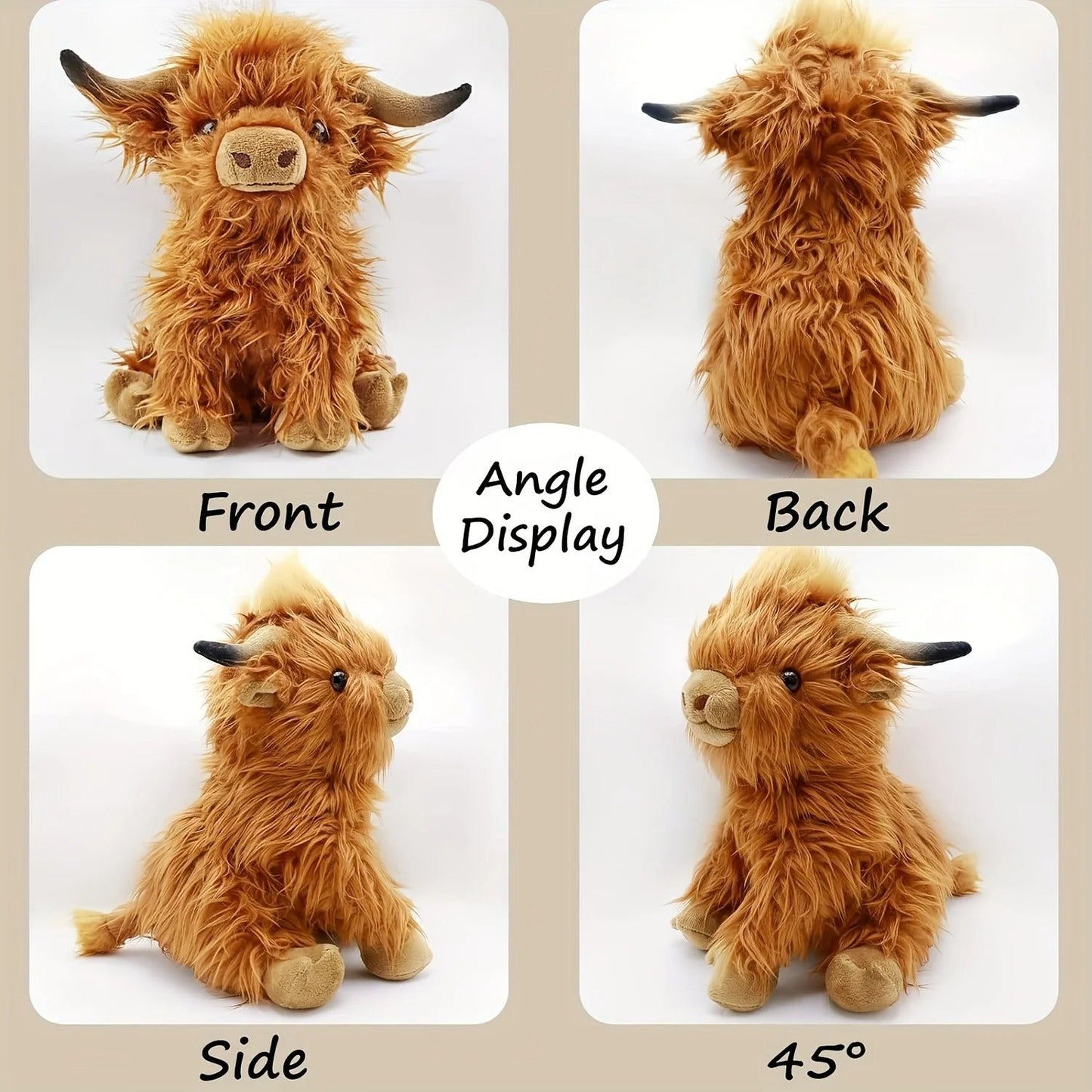 Lurvig Highland Cow Gosedjur