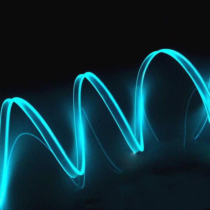 Flexibel LED-ljusband med neon-effekt – USB-driven dekorbelysning för bil, rum eller fest