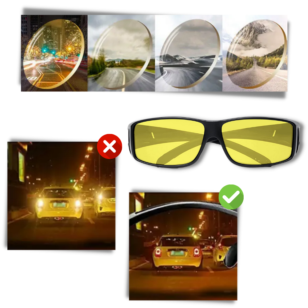 Nattkörningsglasögon - Förbättra din nattsyn och körsäkerhet med bländningsreducerande teknik