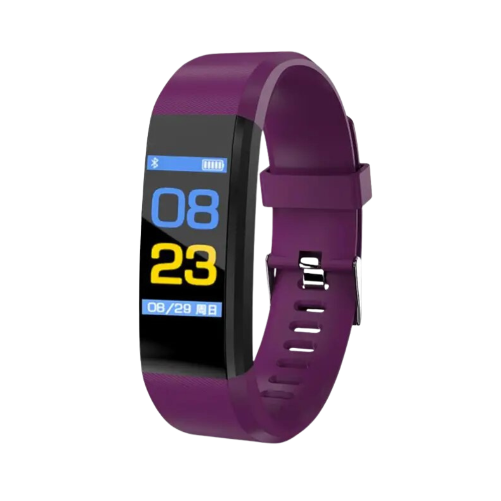 Senior Smartwatch – Enkel Hälsoklocka för Äldre - USB-laddning - Hälsoövervakning & Stegräknare