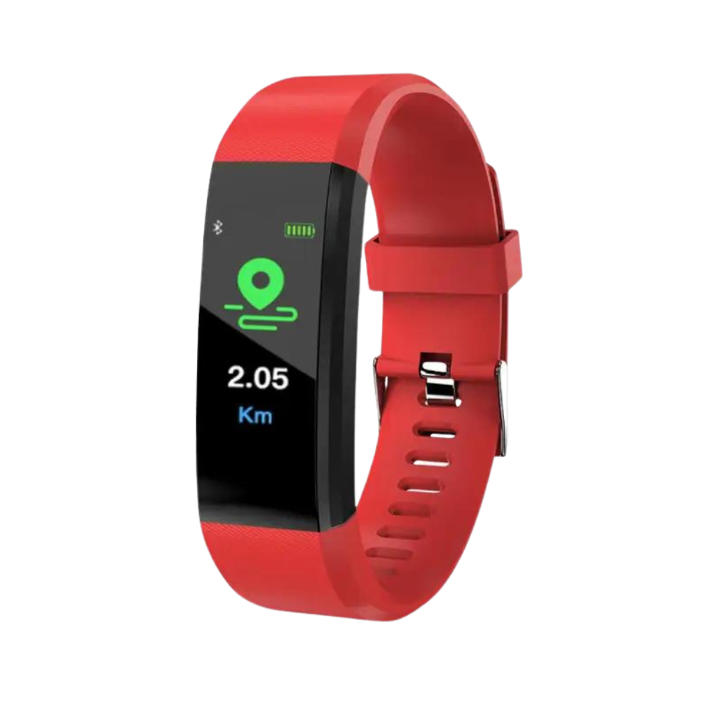 Senior Smartwatch – Enkel Hälsoklocka för Äldre - USB-laddning - Hälsoövervakning & Stegräknare
